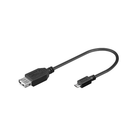 Kaabel Sbox USB A F.->MICRO USB M, 0.1 m